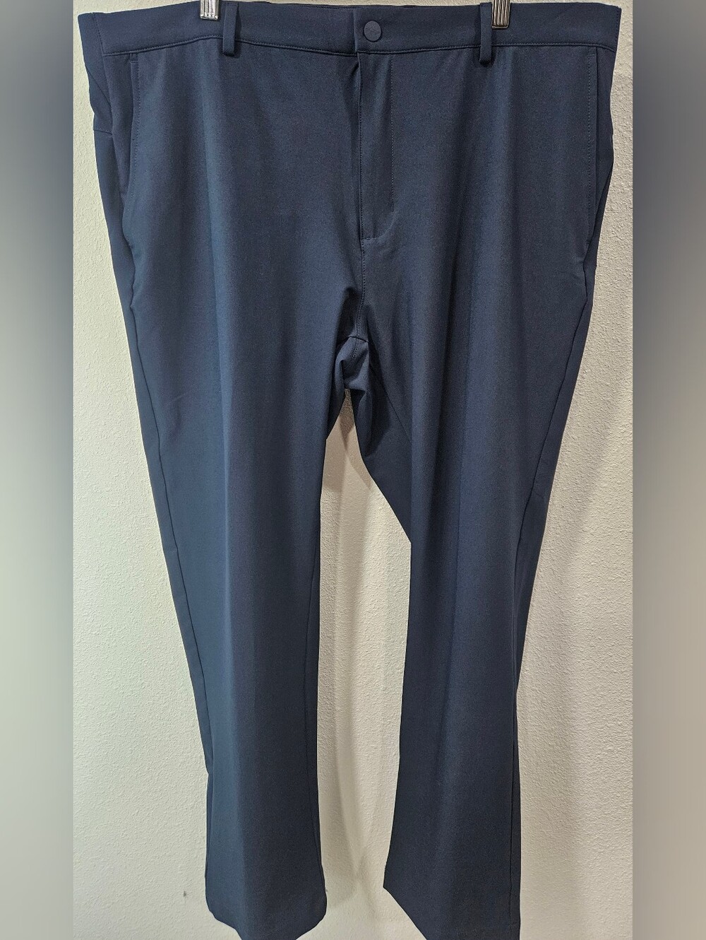 Greg Norman Blue men's golf pants 40W regular fit flat front stretch pockets